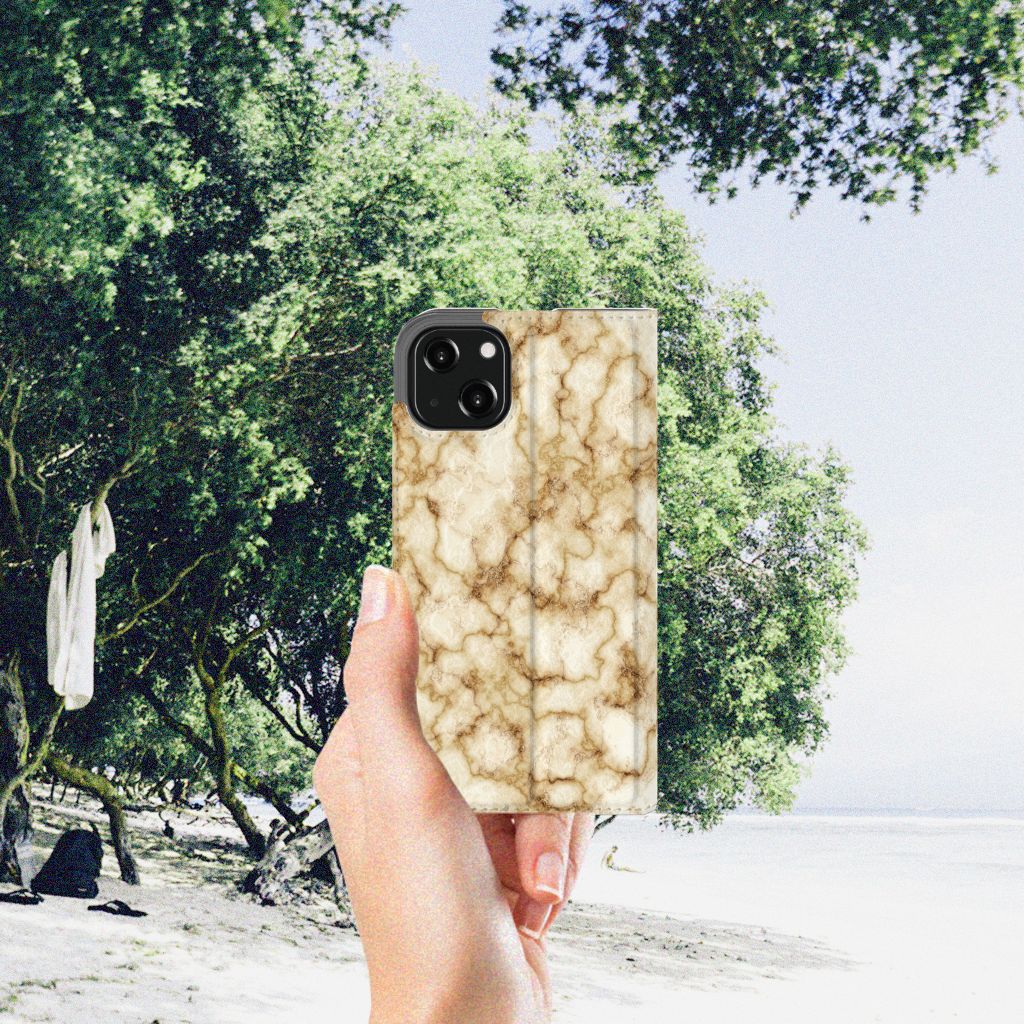 iPhone 13 Standcase Marmer Goud