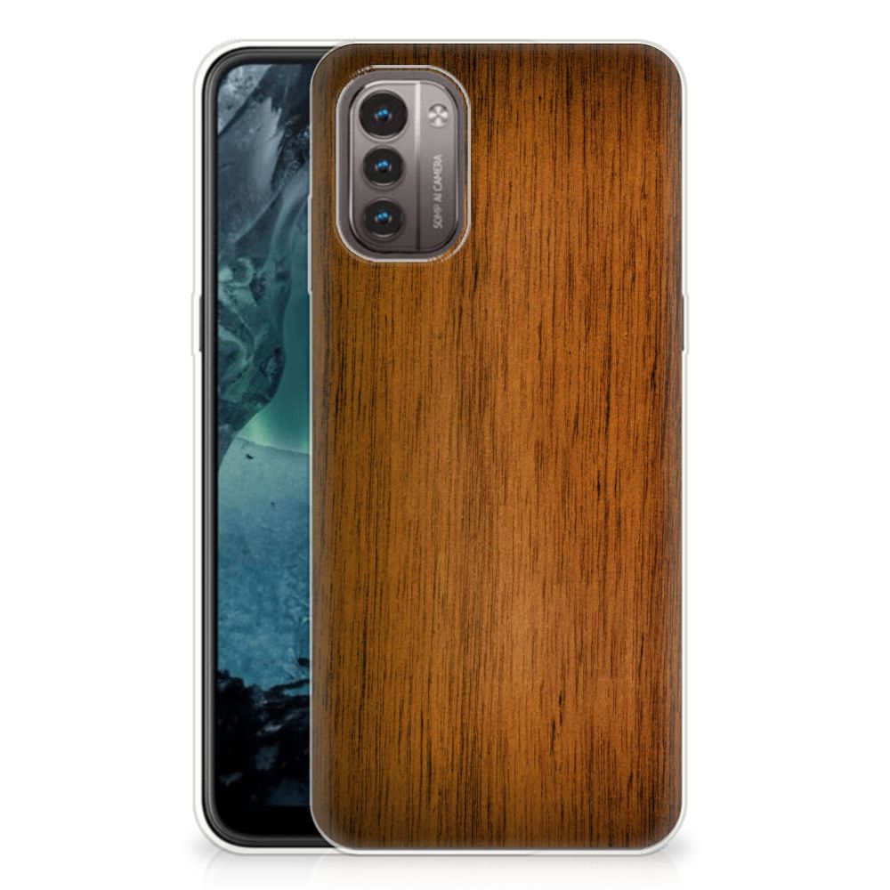 Nokia G21 | G11 Bumper Hoesje Donker Hout B2C Telecom