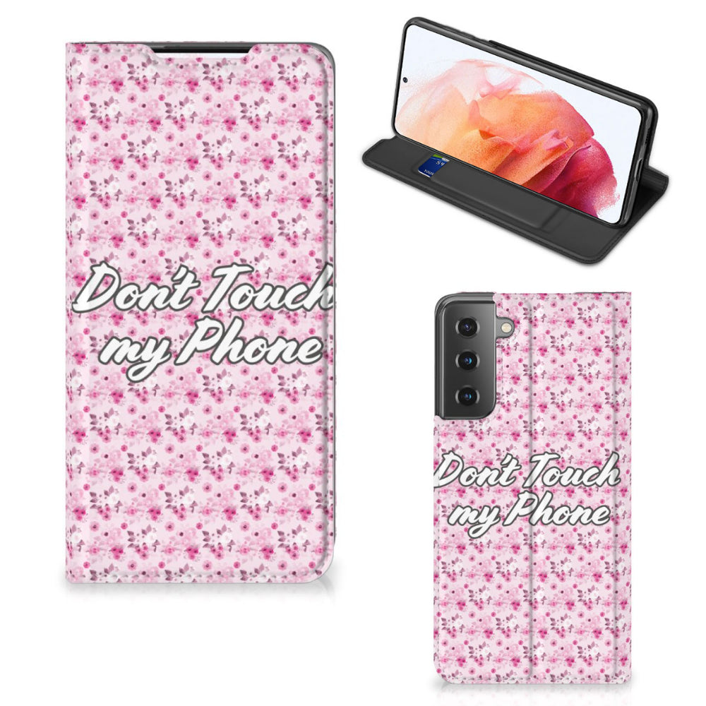 Samsung Galaxy S21 Design Case Flowers Pink DTMP