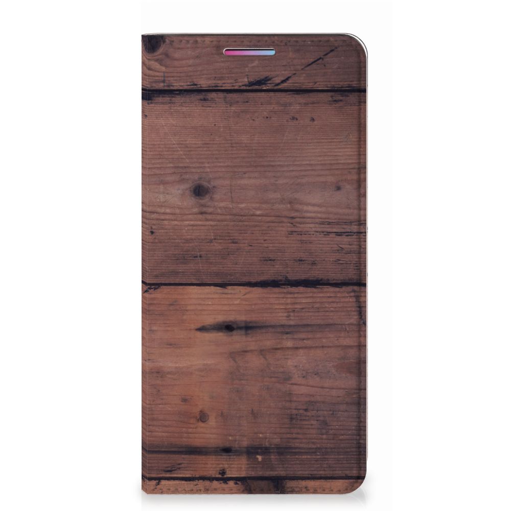 Motorola Moto G60s Book Wallet Case Old Wood - B2C Telecom