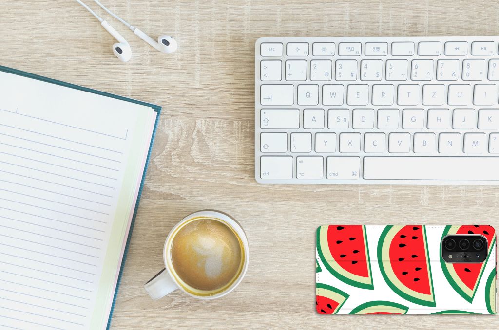 OPPO A54 5G | A74 5G | A93 5G Flip Style Cover Watermelons - B2C Telecom