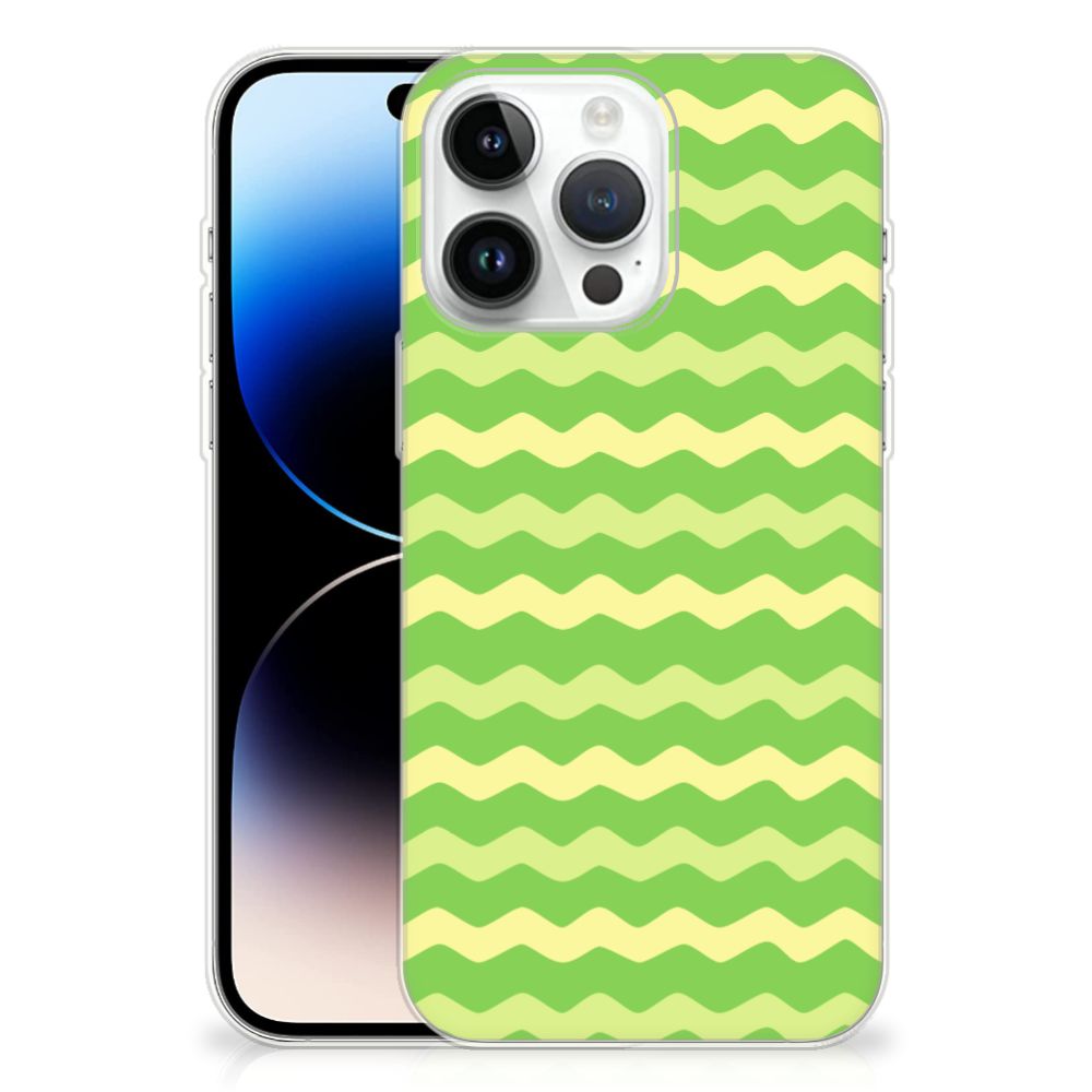iPhone 14 Pro Max TPU bumper Waves Green
