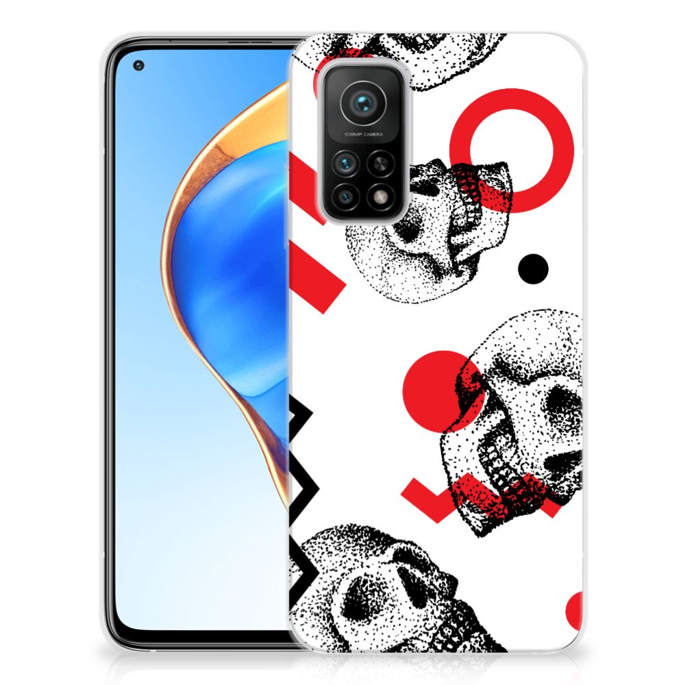 Silicone Back Case Xiaomi Mi 10T | 10T Pro Skull Red B2C Telecom