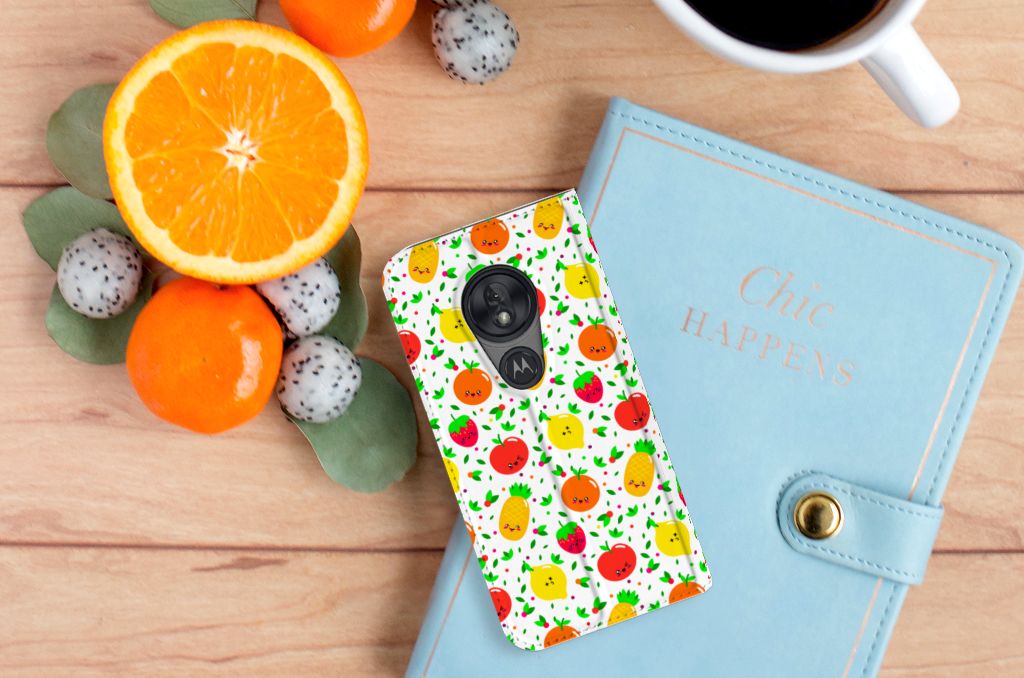 Motorola Moto G7 Play Flip Style Cover Fruits - B2C Telecom