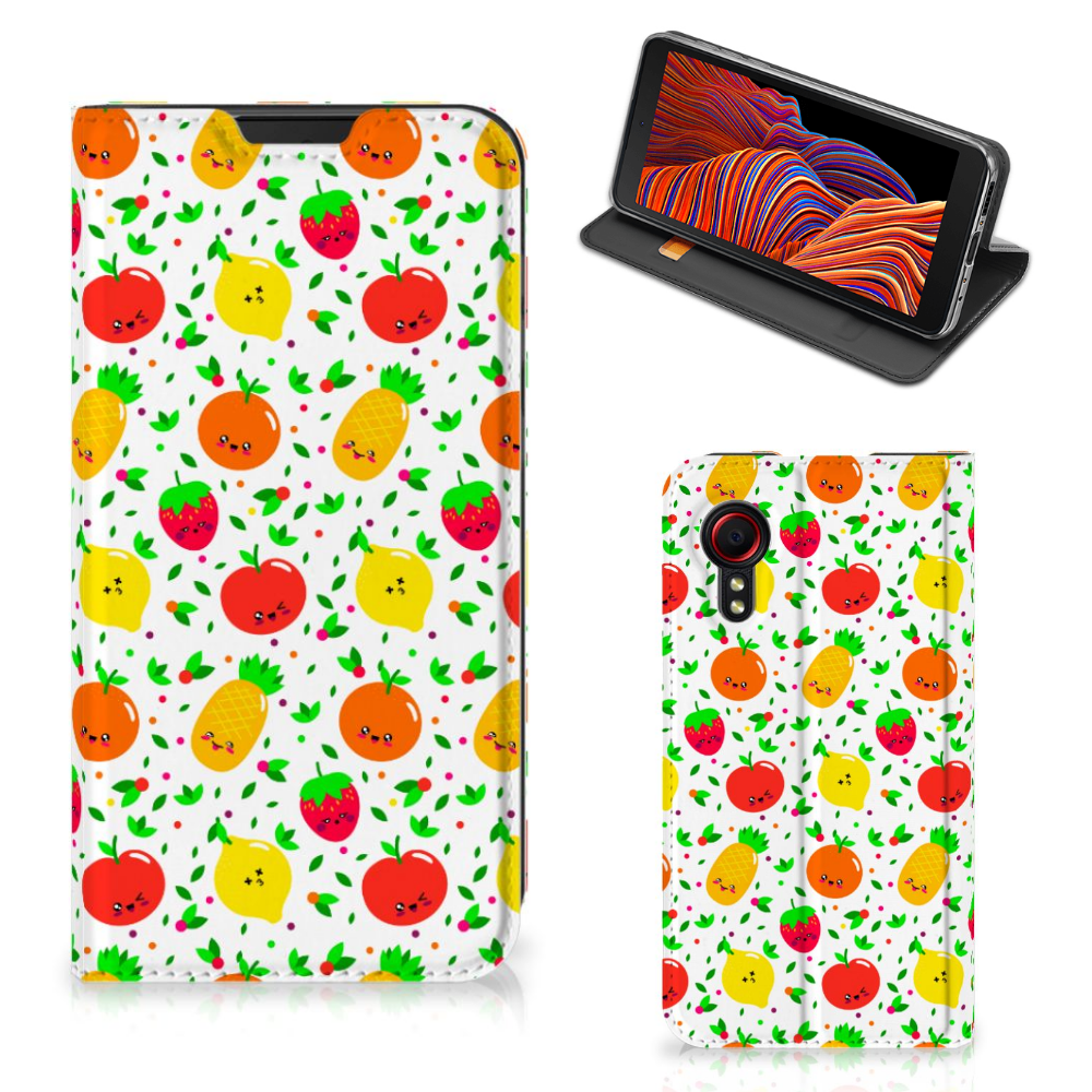 Samsung Galaxy Xcover 5 Flip Style Cover Fruits - B2C Telecom
