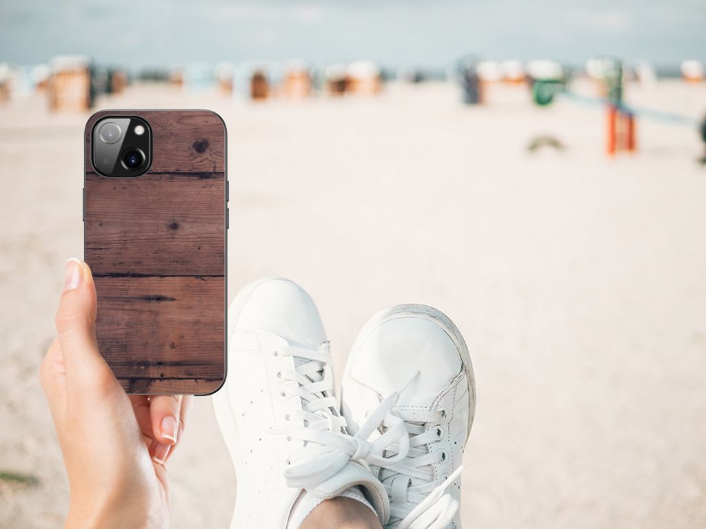 Apple iPhone 13 Houten Print Telefoonhoesje Old Wood B2C Telecom