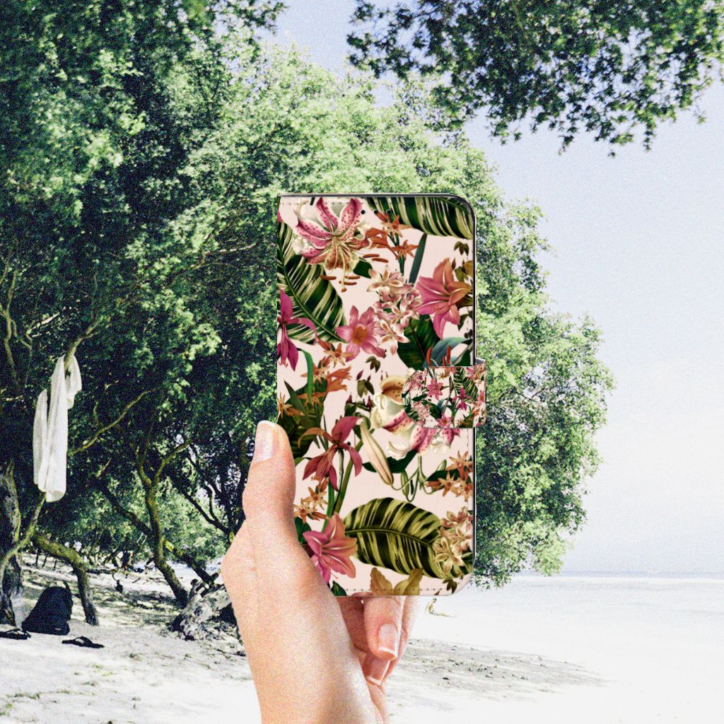 Motorola Edge 30 Pro Hoesje Flowers