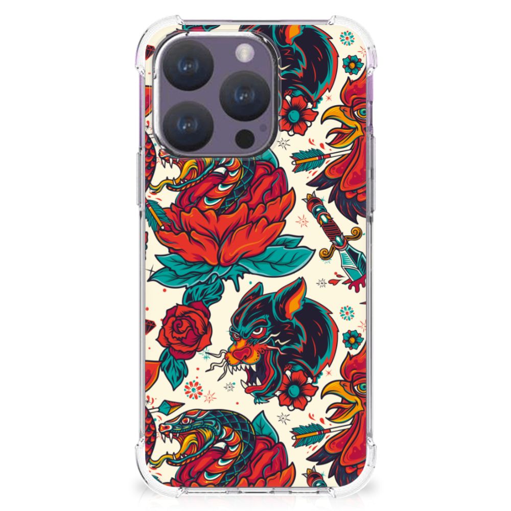 Anti-shock Hoesje met foto voor iPhone 15 Pro Old Skool B2C Telecom