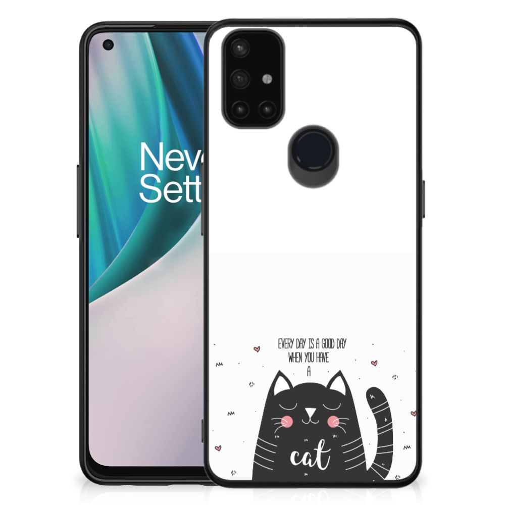 OnePlus Nord N10 5G Hoesje Cat Good Day