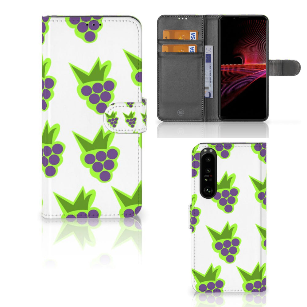 Sony Xperia 1 III Book Cover Druiven