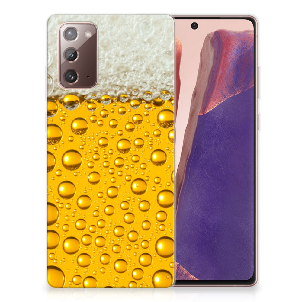 Samsung Note 20 Siliconen Case Bier