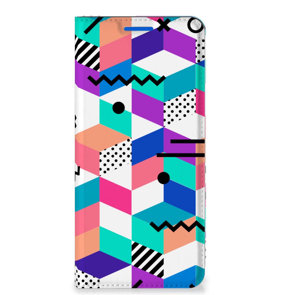 OPPO Reno6 5G Stand Case Blokken Kleurrijk - B2C Telecom
