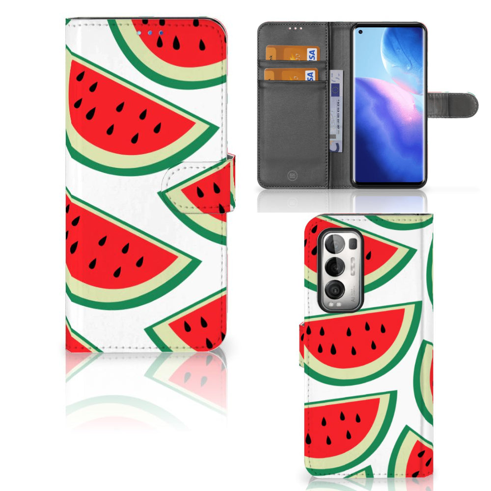 OPPO Find X3 Neo 5G Book Cover Watermelons