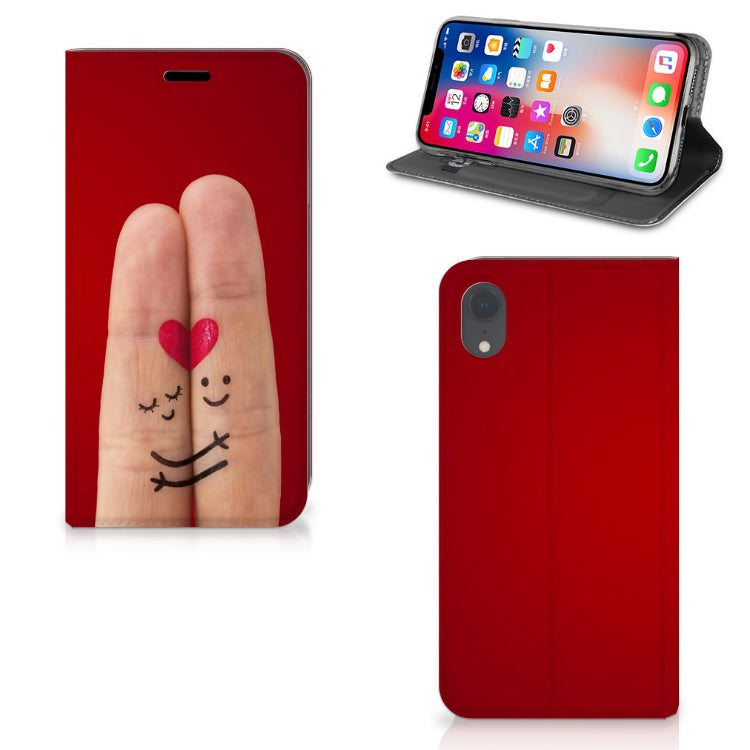Apple iPhone Xr Hippe Standcase Liefde - Origineel Romantisch Cadeau
