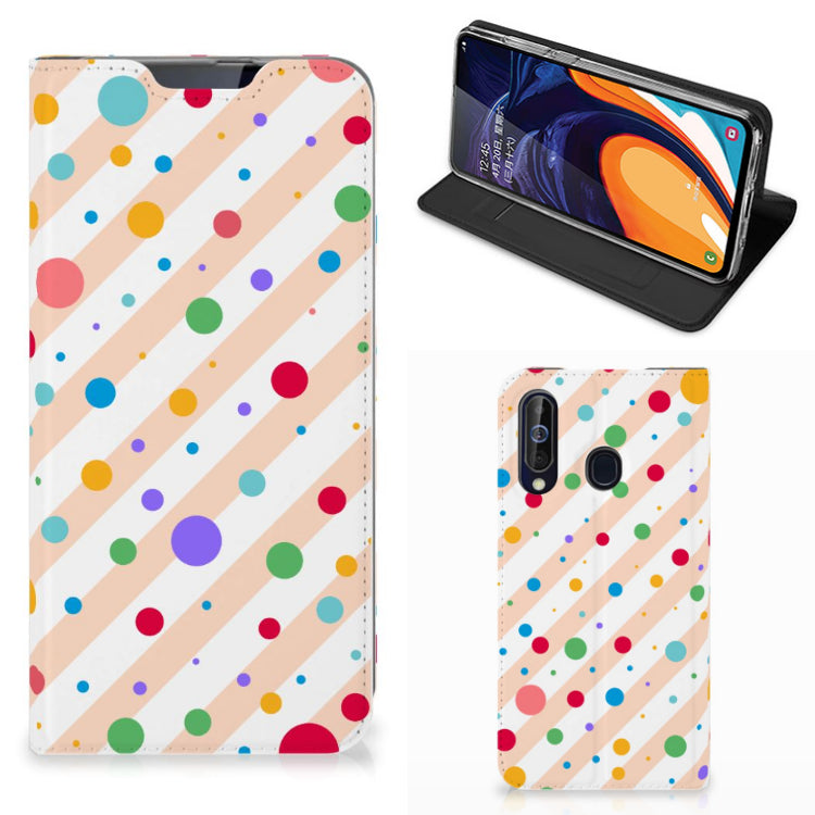 Samsung Galaxy A60 Hoesje met Magneet Dots
