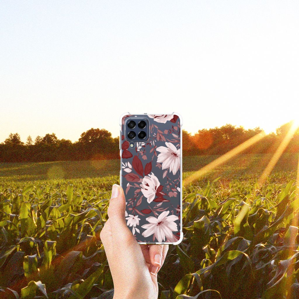 Back Cover Samsung Galaxy M53 Watercolor Flowers B2C Telecom