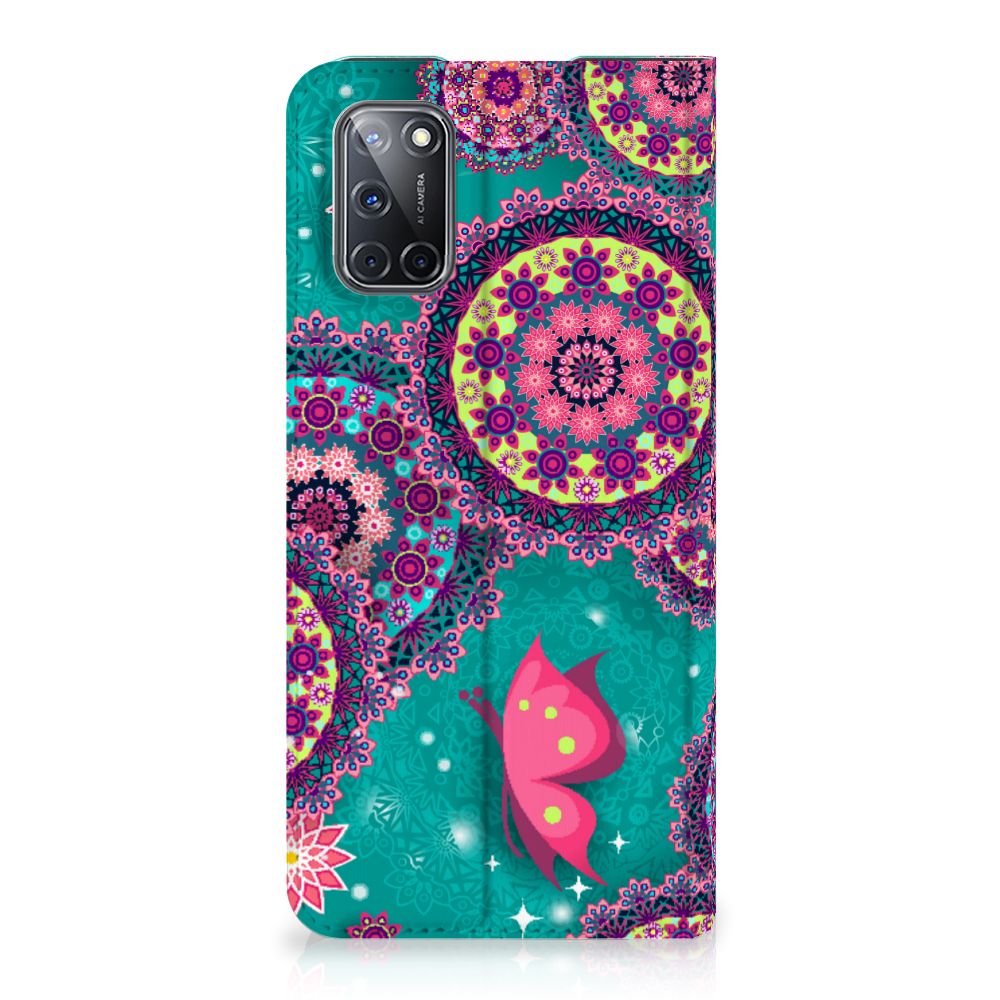 OPPO A52 | A72 Bookcase Cirkels en Vlinders - B2C Telecom