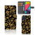 Samsung Galaxy M53 Hoesje Gouden Bloemen
