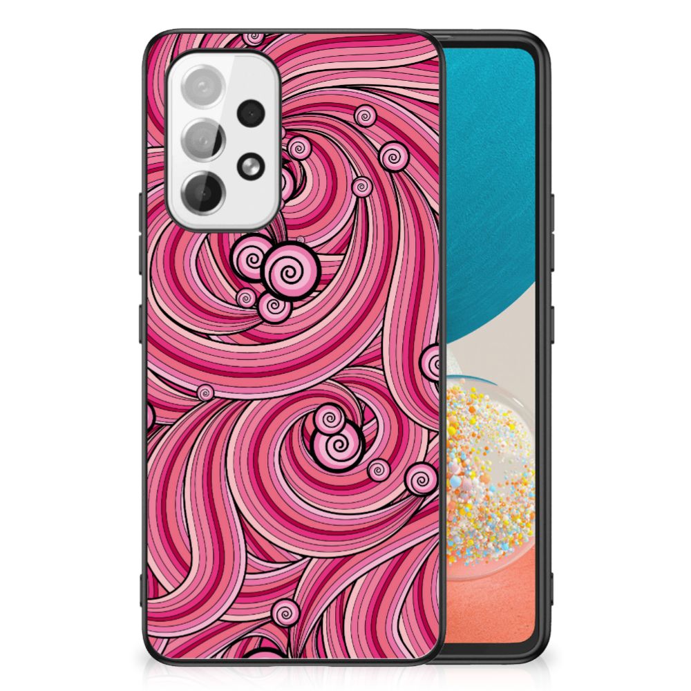 Samsung Galaxy A53 Leuk Telefoonhoesje Swirl Pink