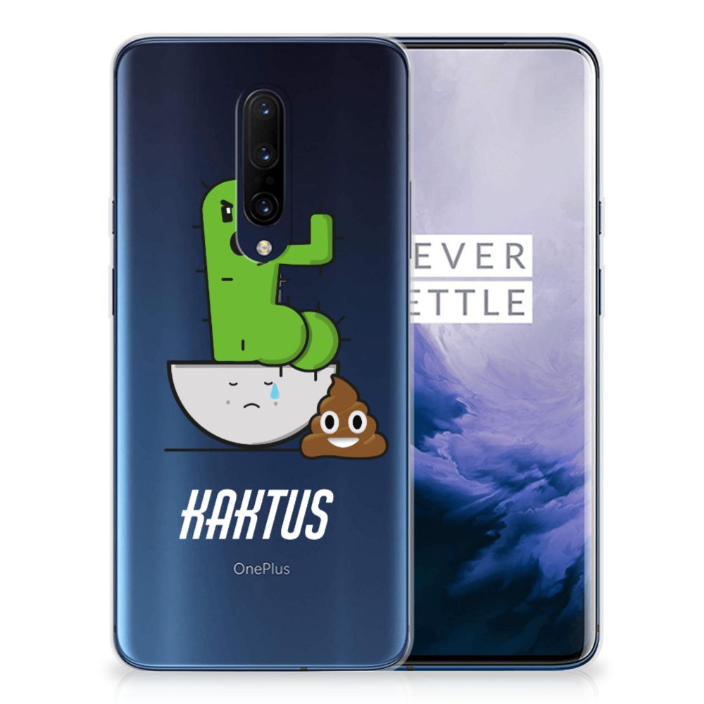 OnePlus 7 Pro Telefoonhoesje met Naam Cactus Poo