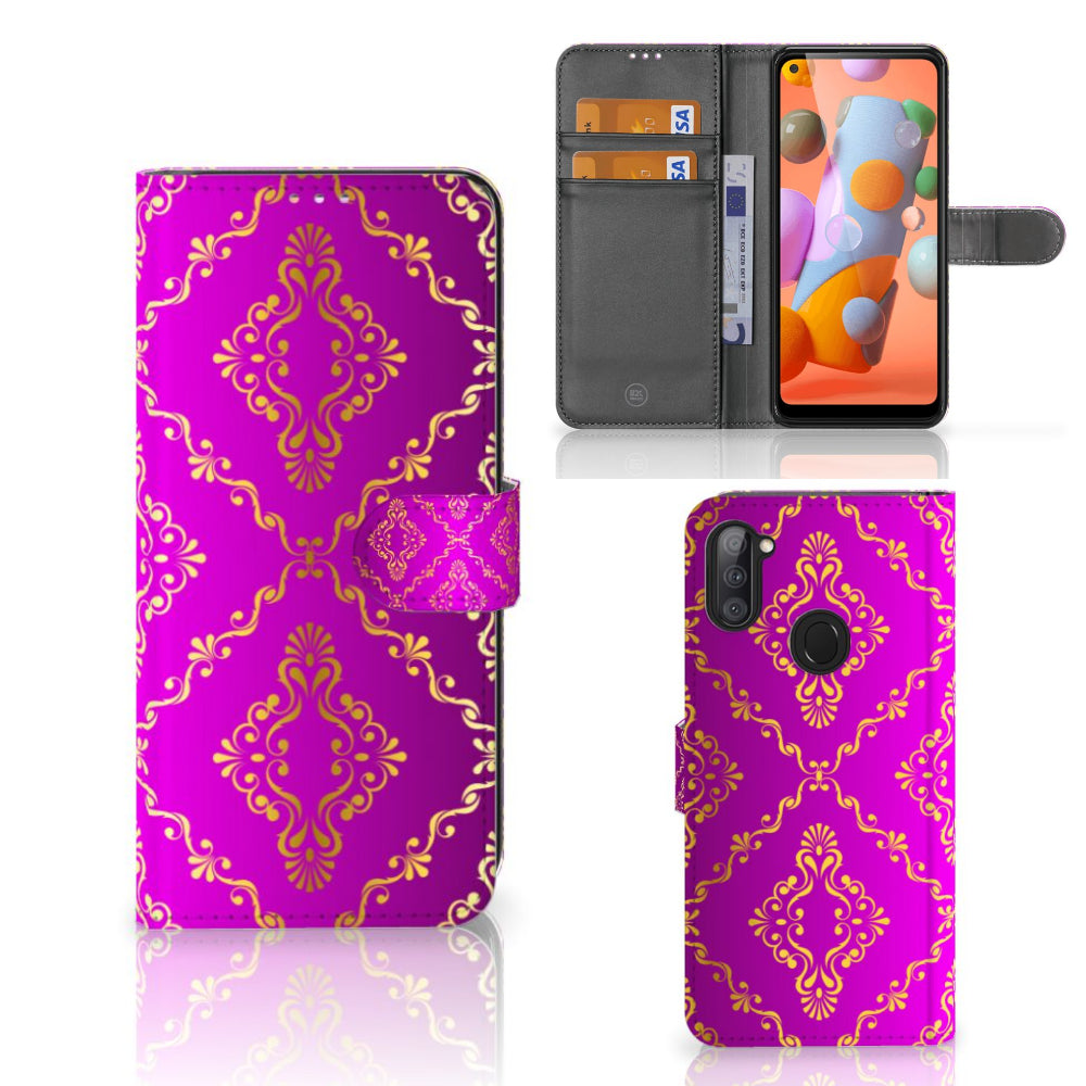 Wallet Case Samsung Galaxy M11 | A11 Barok Roze