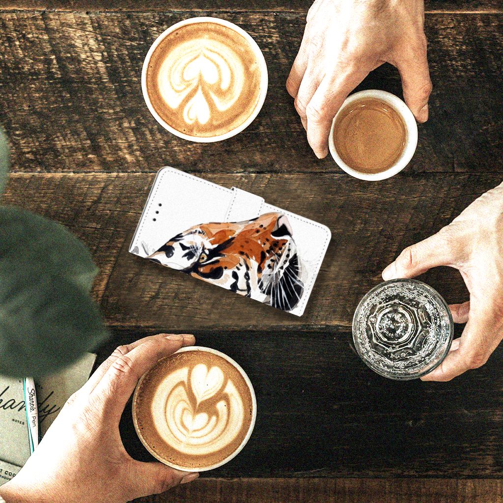 Hoesje Motorola Moto G7 Play Watercolor Tiger