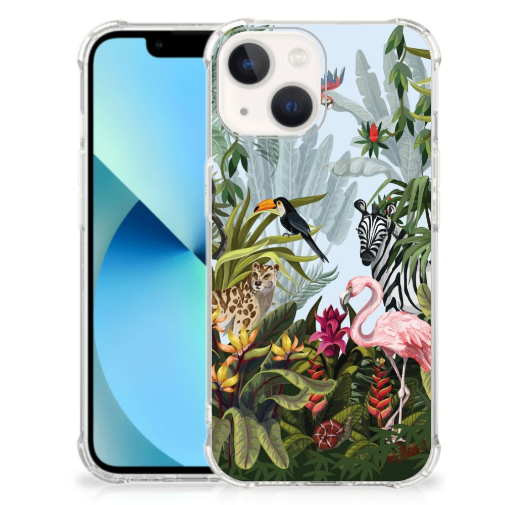 Case Anti-shock voor iPhone 13 mini Jungle - B2C Telecom