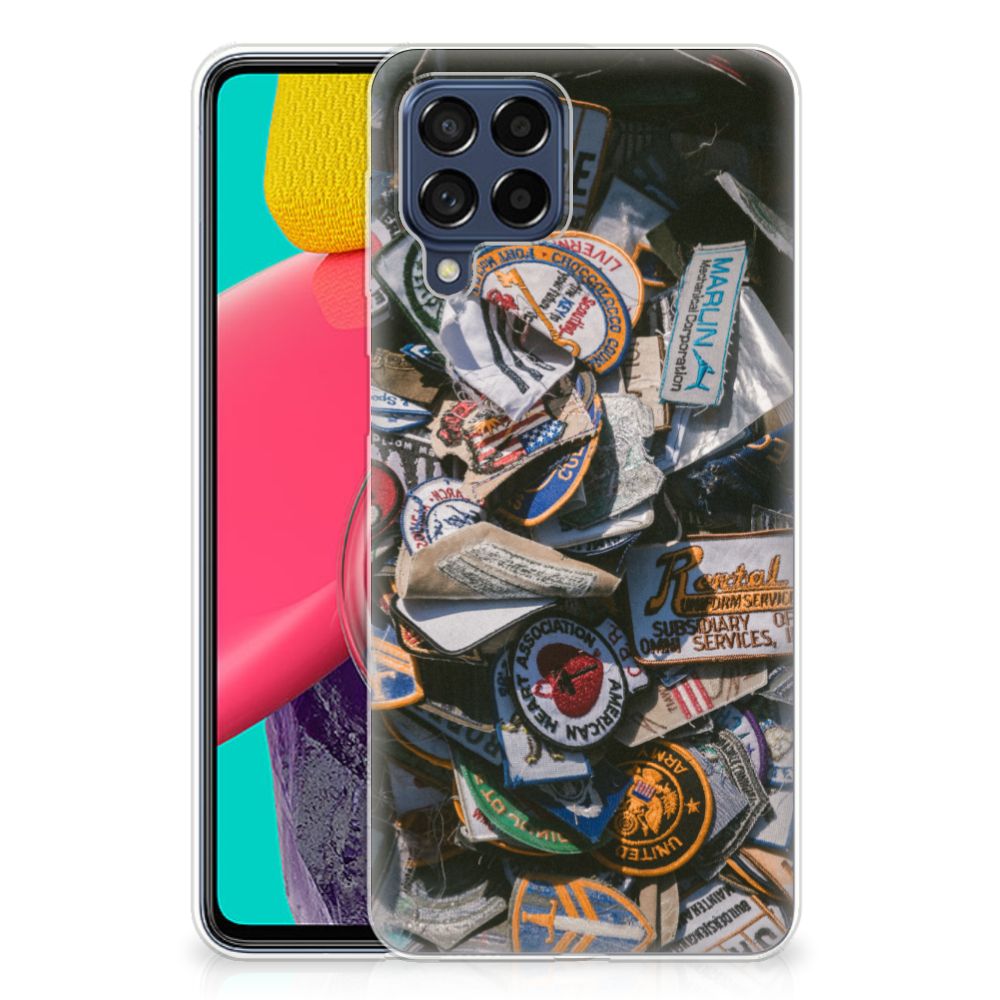 Samsung Galaxy M53 Siliconen Hoesje met foto Badges B2C Telecom