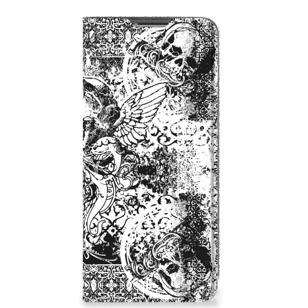 Mobiel BookCase OPPO Find X5 Lite | Reno7 5G Skulls Angel - B2C Telecom