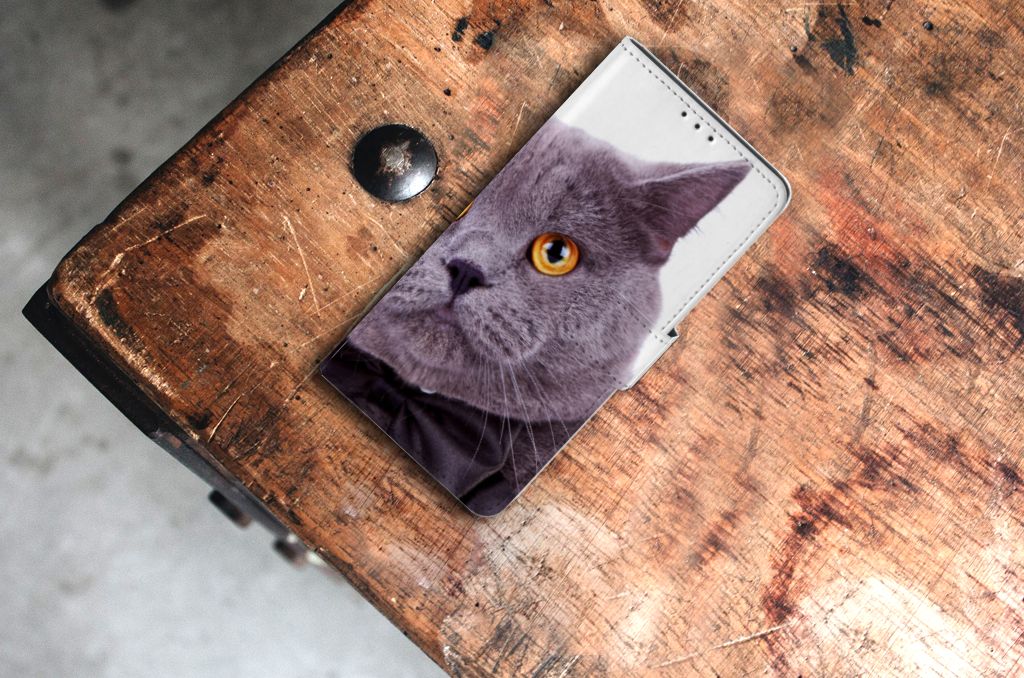 Samsung Xcover Pro Telefoonhoesje met Pasjes Kat