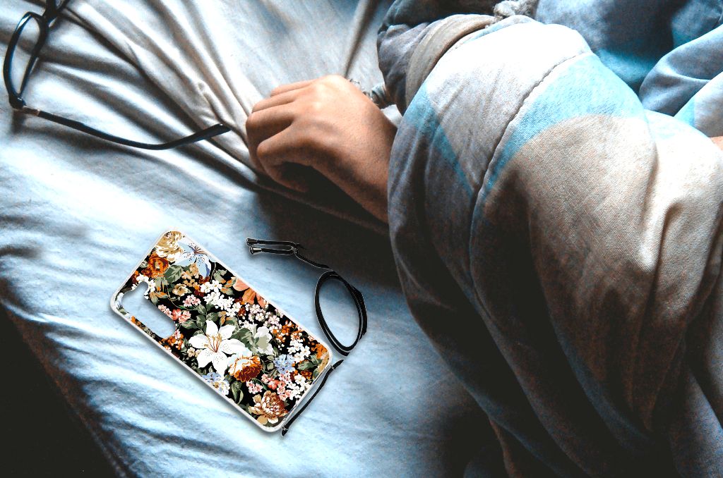 Case voor Samsung Galaxy S23 Plus Dark Flowers B2C Telecom