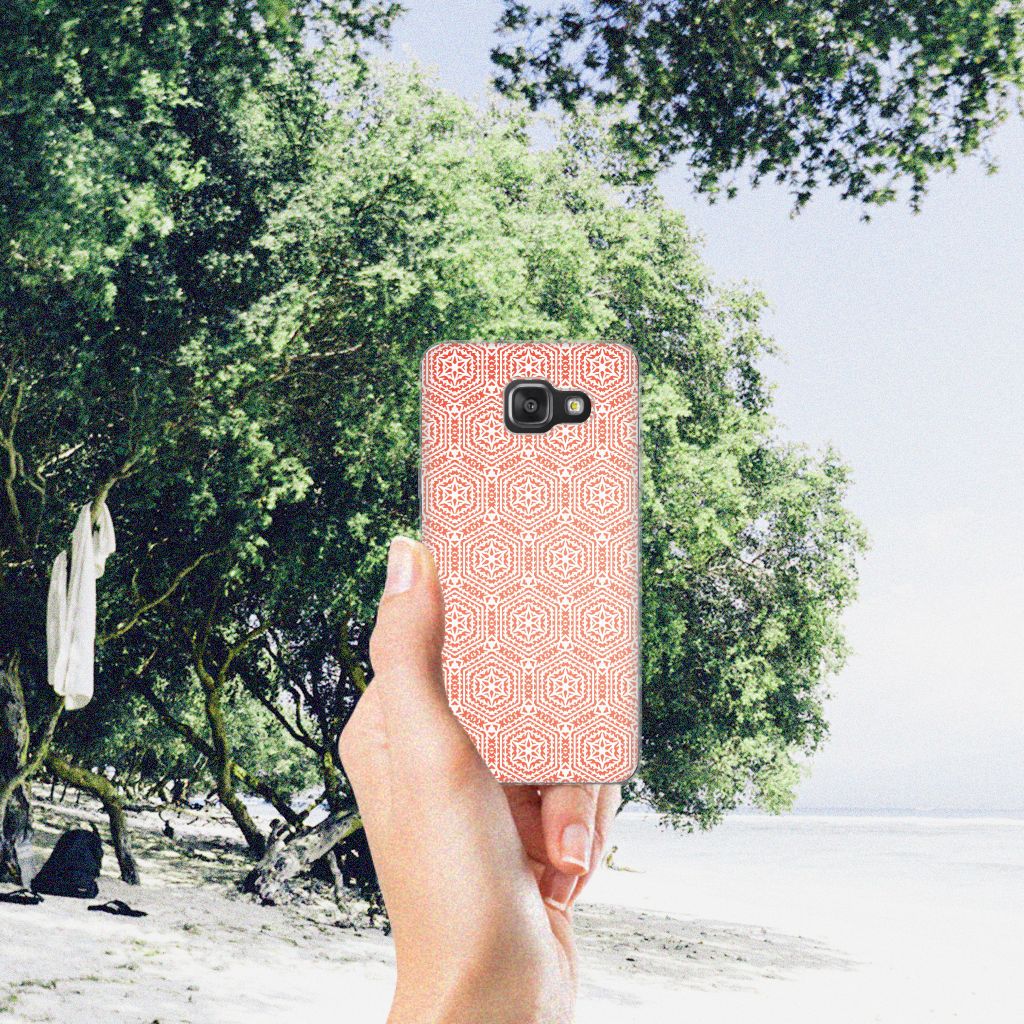 Samsung Galaxy A3 2016 TPU bumper Pattern Orange
