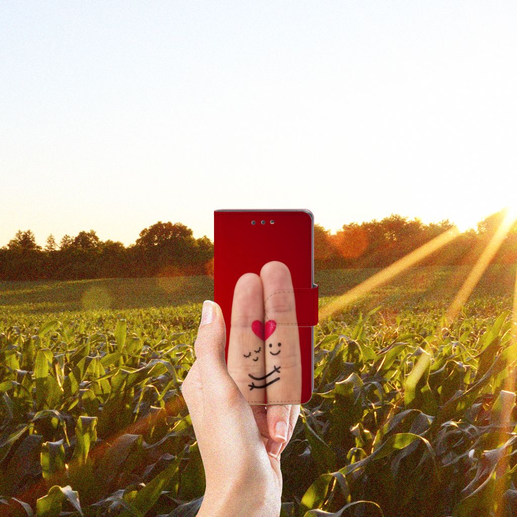 Sony Xperia X Compact Wallet Case met Pasjes Liefde - Origineel Romantisch Cadeau