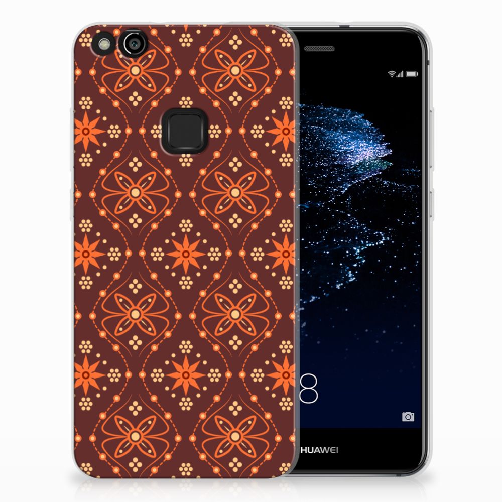 Huawei P10 Lite TPU bumper Batik Brown