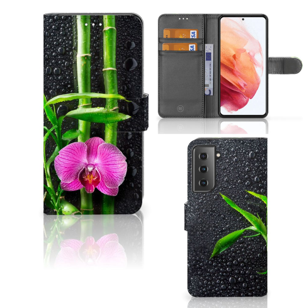 Samsung Galaxy S21 Hoesje Orchidee
