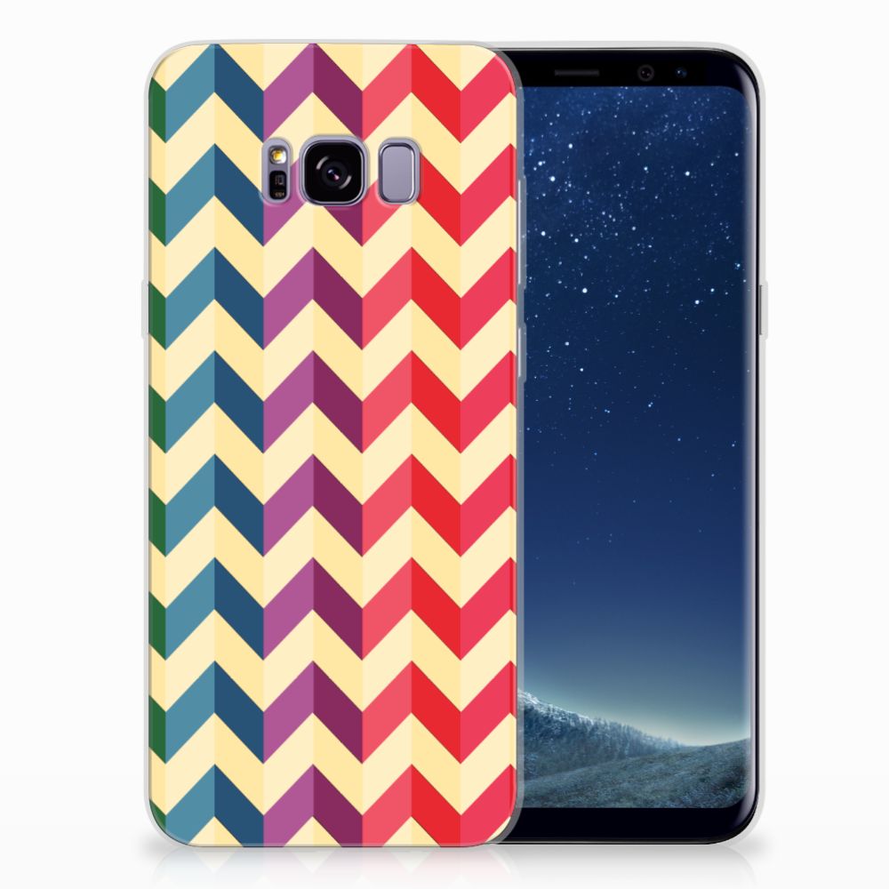 Samsung Galaxy S8 Plus TPU bumper Zigzag Multi Color
