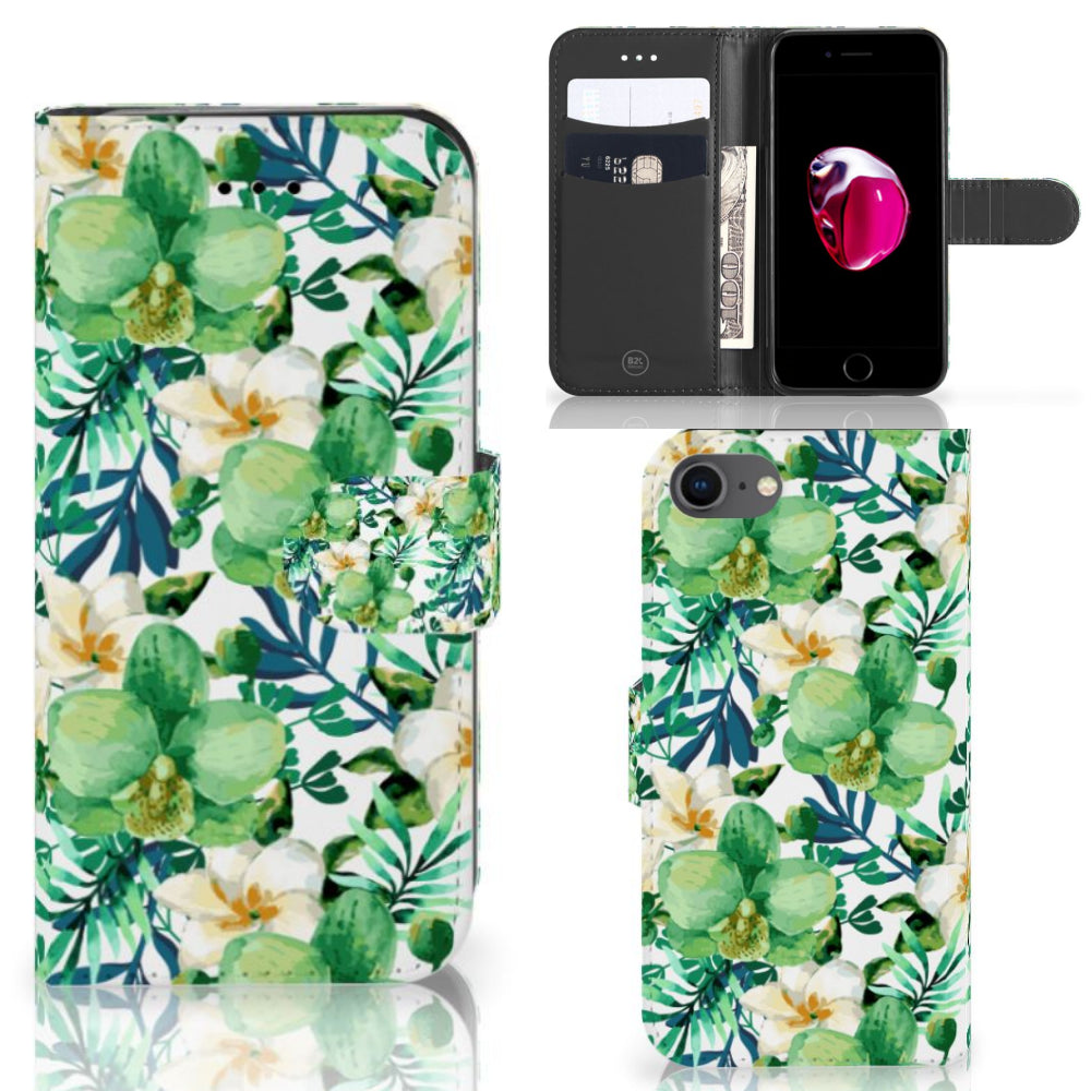 iPhone 7 | 8 | SE (2020) | SE (2022) Hoesje Orchidee Groen