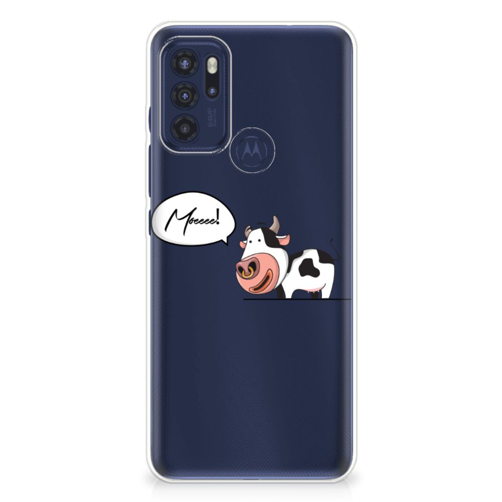 Motorola Moto G60s Telefoonhoesje met Naam Cow B2C Telecom