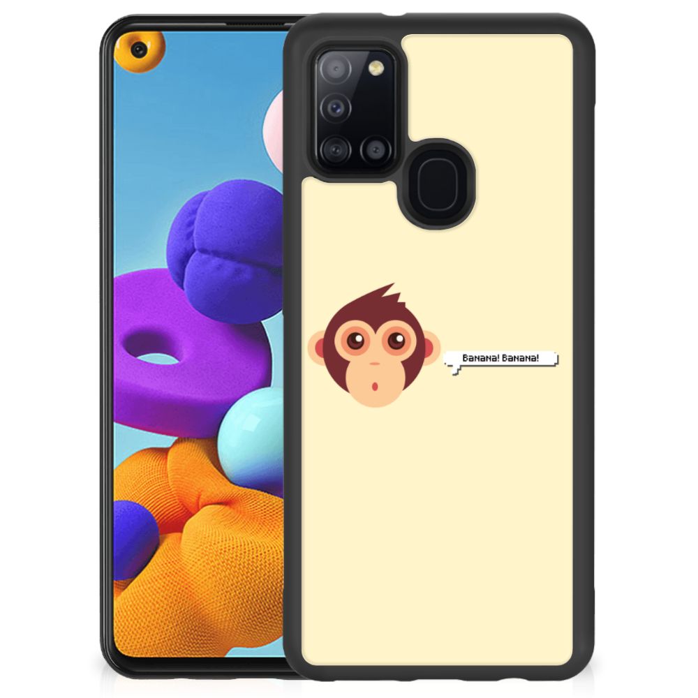 Samsung Galaxy A21s Bumper Hoesje Monkey