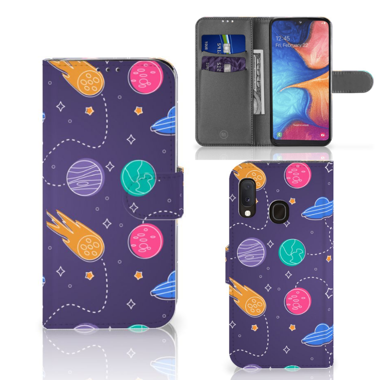 Samsung Galaxy A20e Wallet Case met Pasjes Space