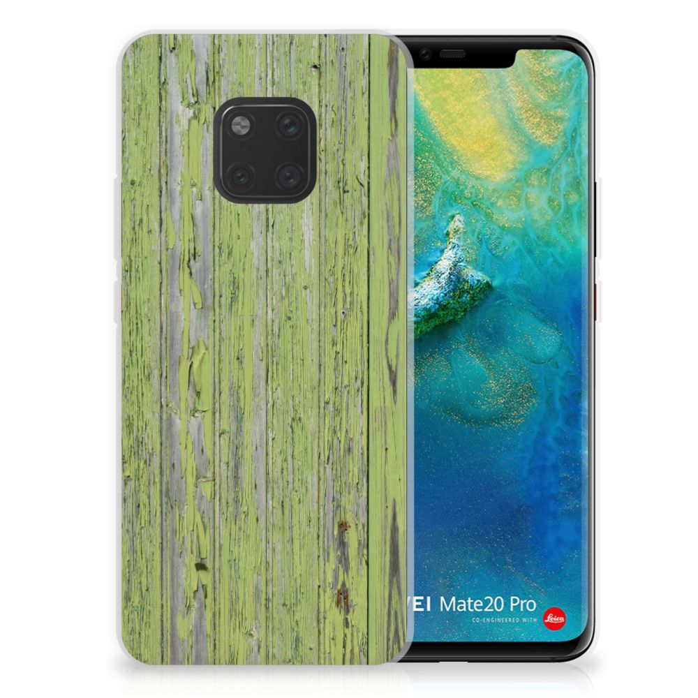 Huawei Mate 20 Pro Bumper Hoesje Green Wood