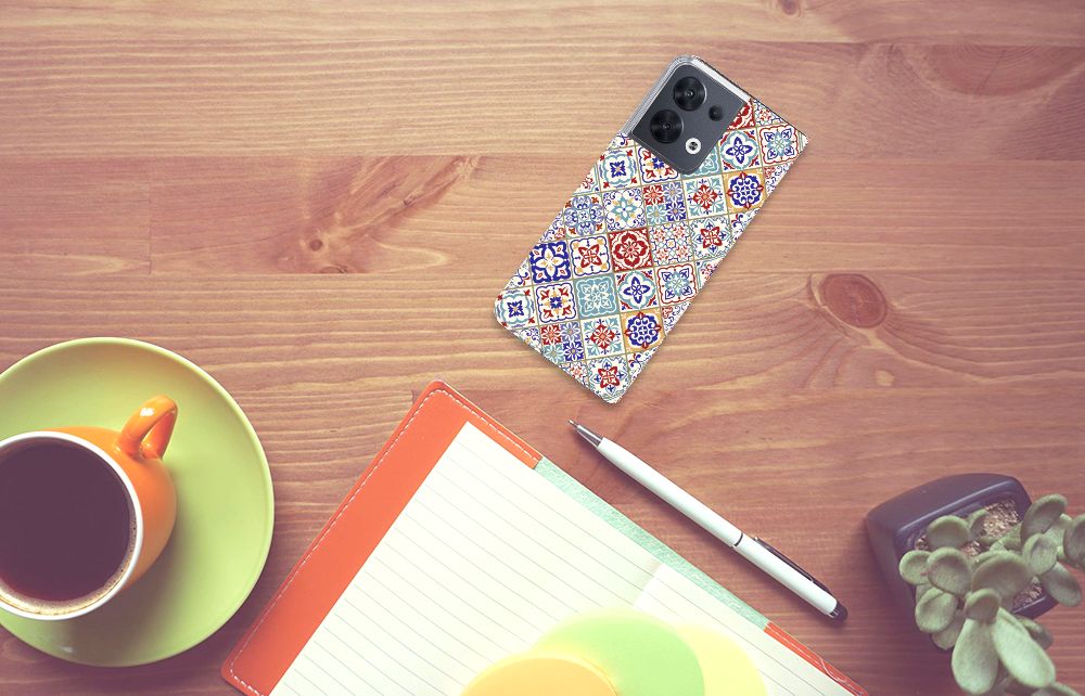 OPPO Reno8 Standcase Tiles Color - B2C Telecom