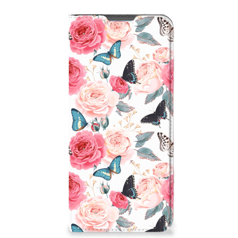 Motorola Moto E32 | Moto E32s Smart Cover Butterfly Roses - B2C Telecom