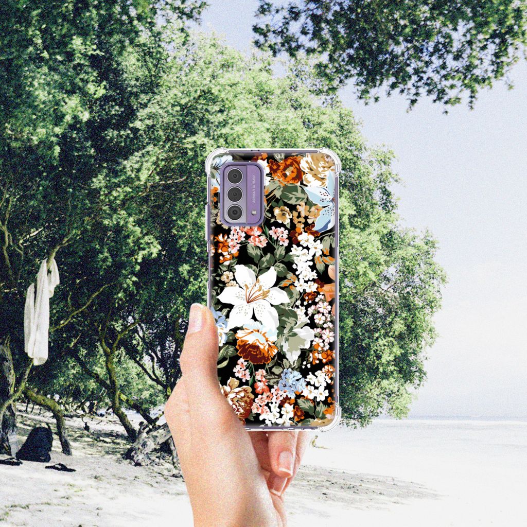 Case voor Nokia G42 Dark Flowers B2C Telecom