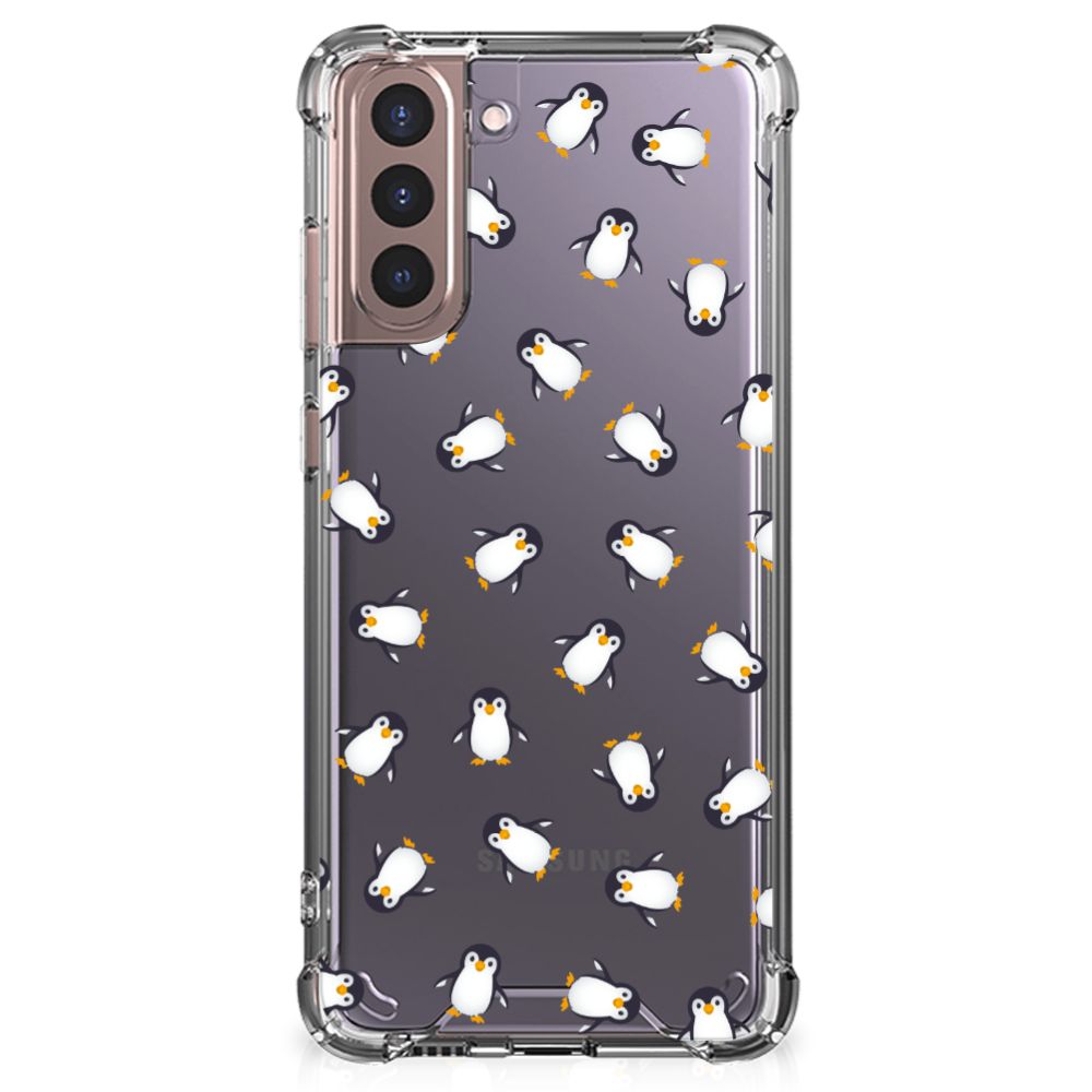 Doorzichtige Silicone Hoesje voor Samsung Galaxy S21 Plus Pinguïn B2C Telecom