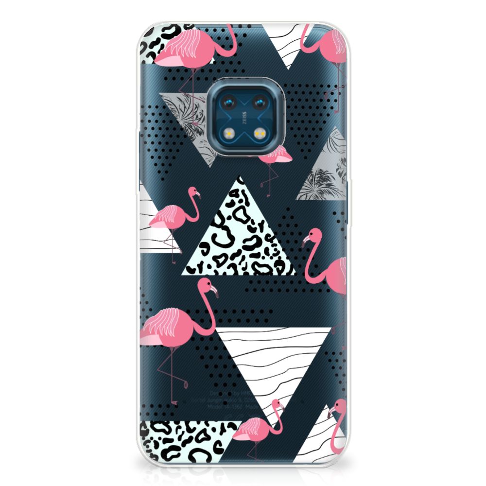 Nokia XR20 TPU Hoesje Flamingo Triangle