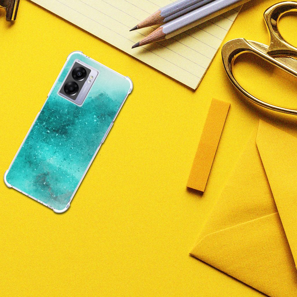 Back Cover OPPO A77 5G | A57 5G Painting Blue - B2C Telecom