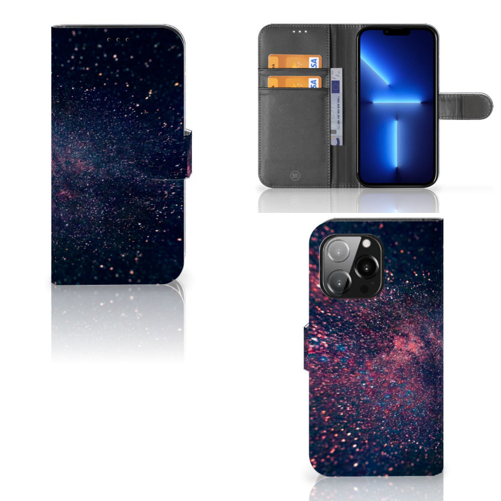 iPhone 13 Pro Book Case Stars