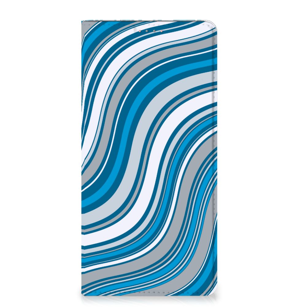 Samsung Galaxy A13 (4G) Hoesje met Magneet Waves Blue - B2C Telecom