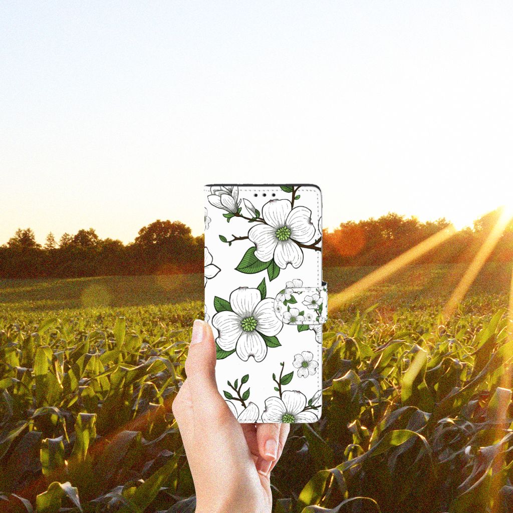 Motorola Edge 20 Lite Hoesje Dogwood Flowers